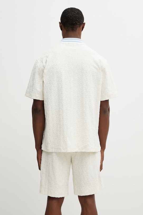 Clothing Drôle de Monsieur cotton shirt Monogramme J.SH221.CO201.OW beige