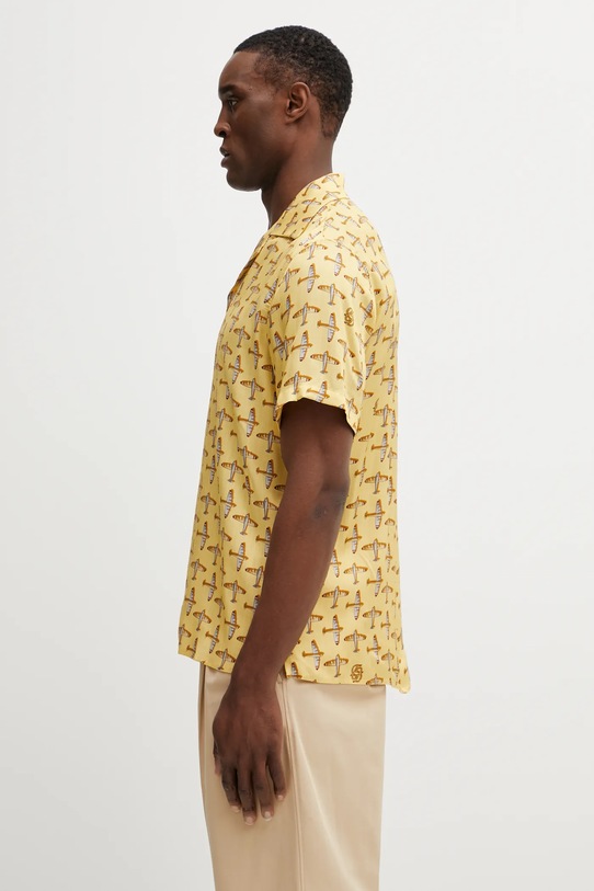 Drôle de Monsieur shirt Skyline J.SH230.VI028.YL yellow SS26