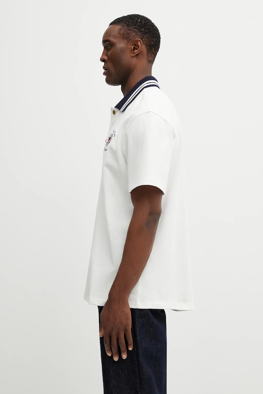 Drôle de Monsieur cotton shirt Chemise Piquée Slogan Rose J.SH247.CO264.OW beige SS26