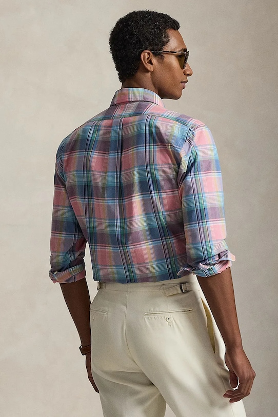 Polo Ralph Lauren koszula bawełniana 710P06020 różowy SS26