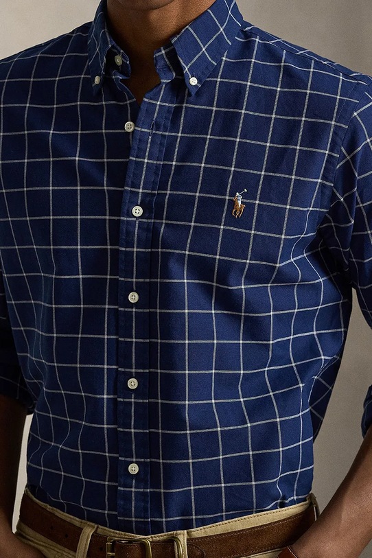 Odzież Polo Ralph Lauren koszula bawełniana 710P07186 granatowy