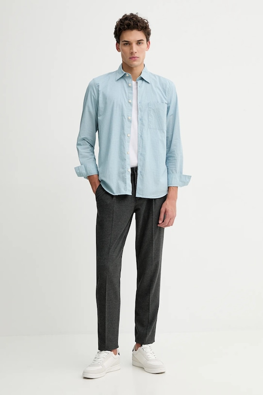 Marc O'Polo koszula bawełniana 620720842090 niebieski SS26