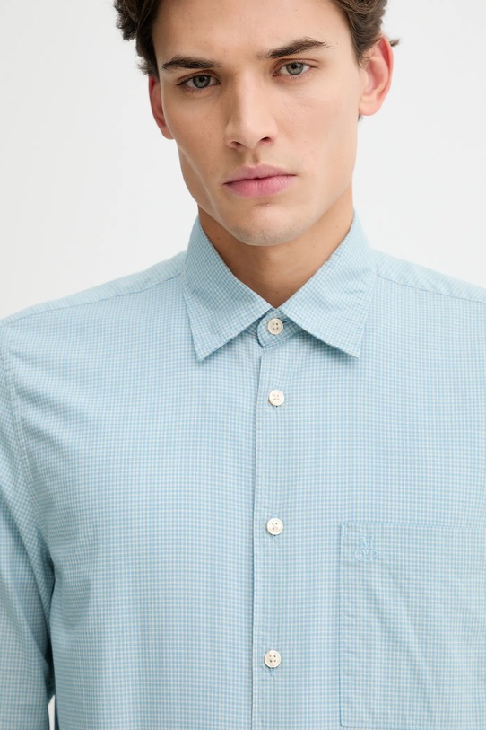 Marc O'Polo cămașă din bumbac albastru 620720842090