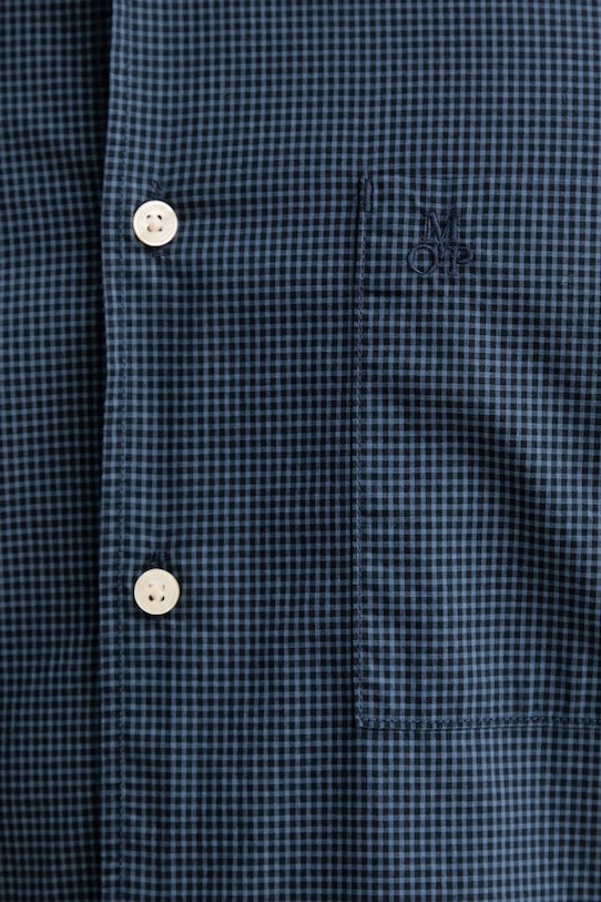 Βαμβακερό πουκάμισο Marc O'Polo 620720842090 σκούρο μπλε