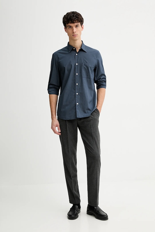 Хлопковая рубашка Marc O'Polo 620720842090 голубой SS26