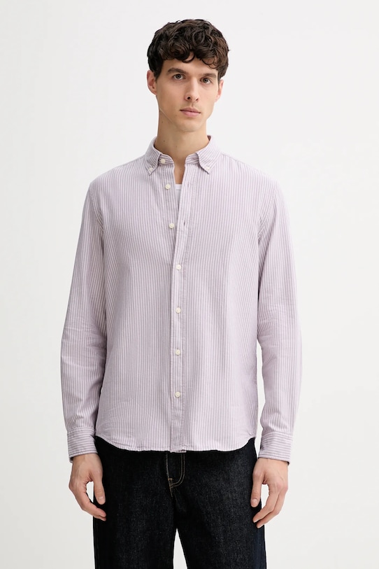 Marc O'Polo koszula bawełniana wzorzyste różowy 620733042172