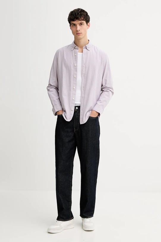 Marc O'Polo koszula bawełniana 620733042172 różowy SS26