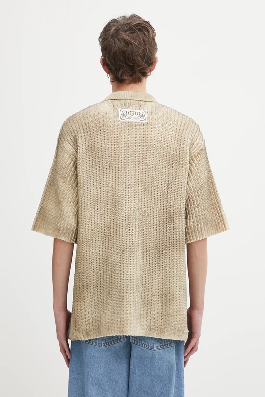 Odzież AAPE koszula Main AAPKNMC322XXO beżowy