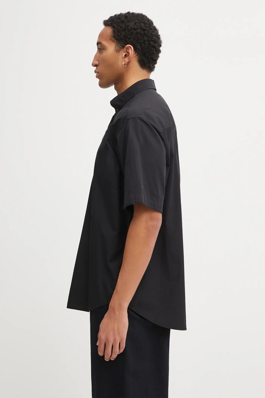 AAPE koszula bawełniana Now AAPSRM8518XXO czarny SS26