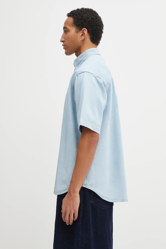 AAPE koszula jeansowa Now AAPSRM8515XXO niebieski SS26