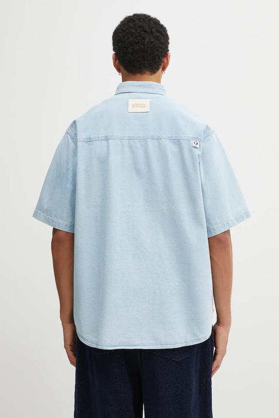 Odzież AAPE koszula jeansowa Now AAPSRM8515XXO niebieski