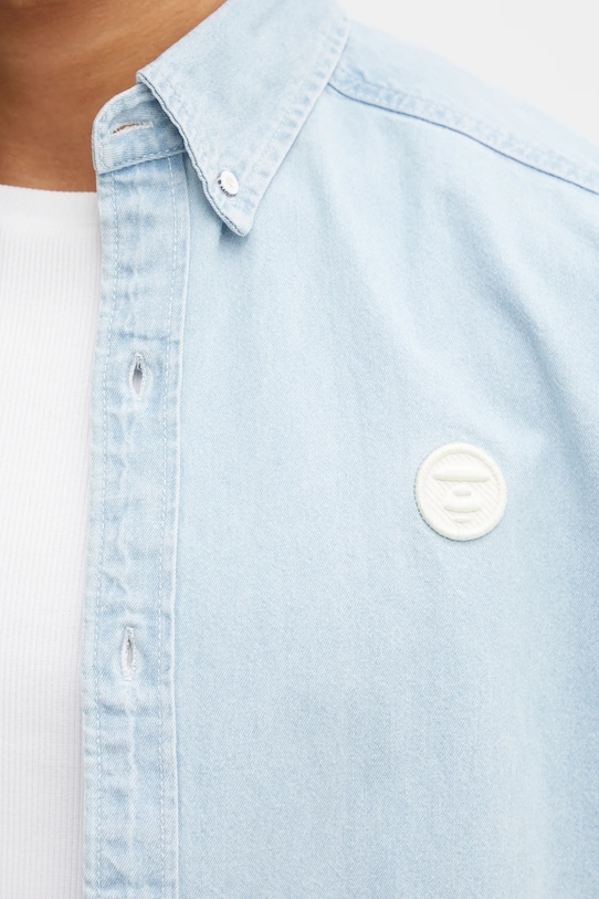 AAPE koszula jeansowa Now niebieski AAPSRM8515XXO