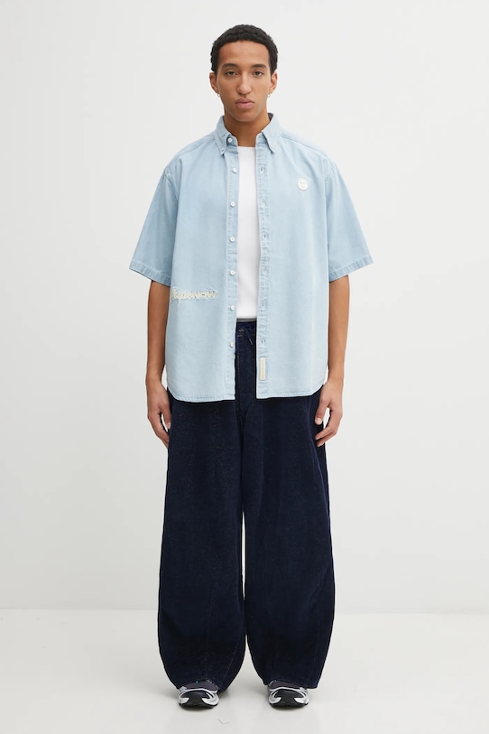AAPE koszula jeansowa Now AAPSRM8515XXO niebieski