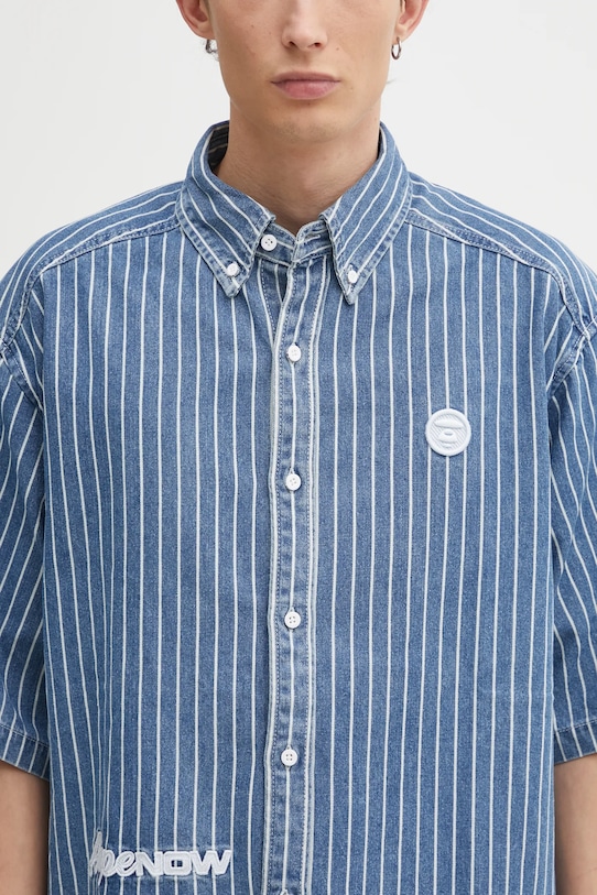 AAPE koszula jeansowa Now niebieski AAPSRM8515XAO