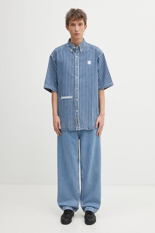 AAPE koszula jeansowa Now AAPSRM8515XAO niebieski