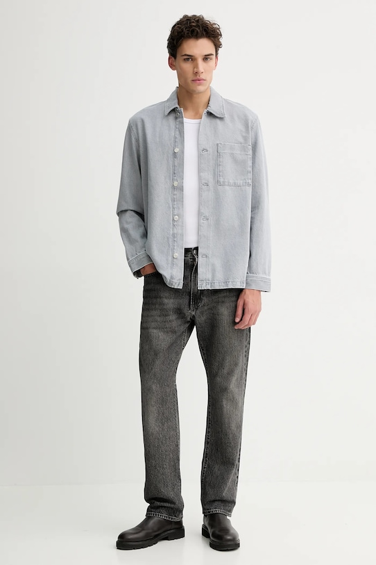 Marc O'Polo koszula jeansowa 5000007430 szary SS26