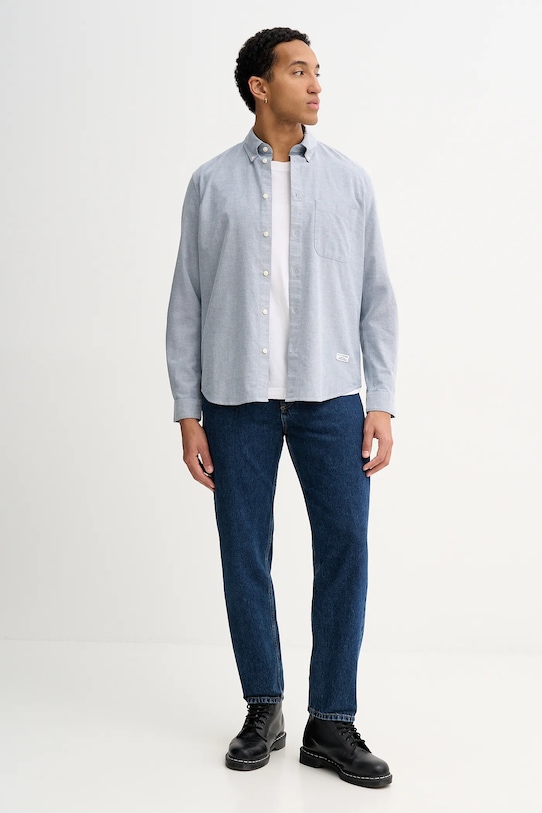 Marc O'Polo koszula bawełniana 5000007657 niebieski SS26