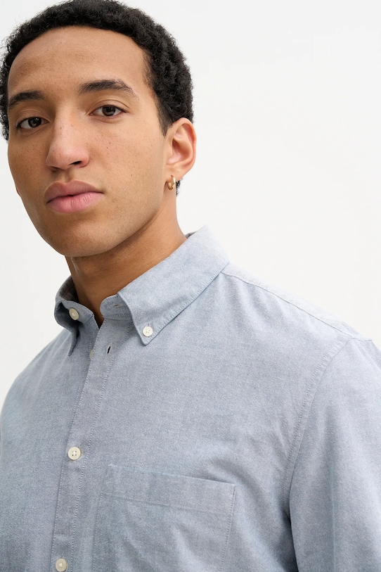 Marc O'Polo koszula bawełniana niebieski 5000007657