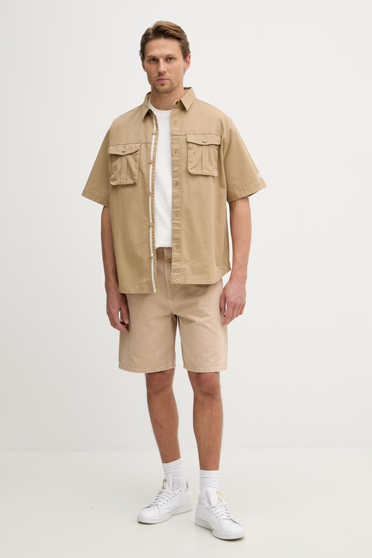 Columbia πουκάμισο ανδρικό βαμβακερό Acker Rock 2157021 μπεζ SS26