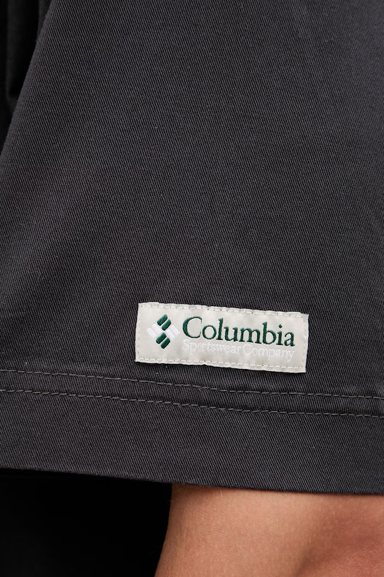 Pánska košeľa s bavlnou Columbia Acker Rock 2157021 sivá