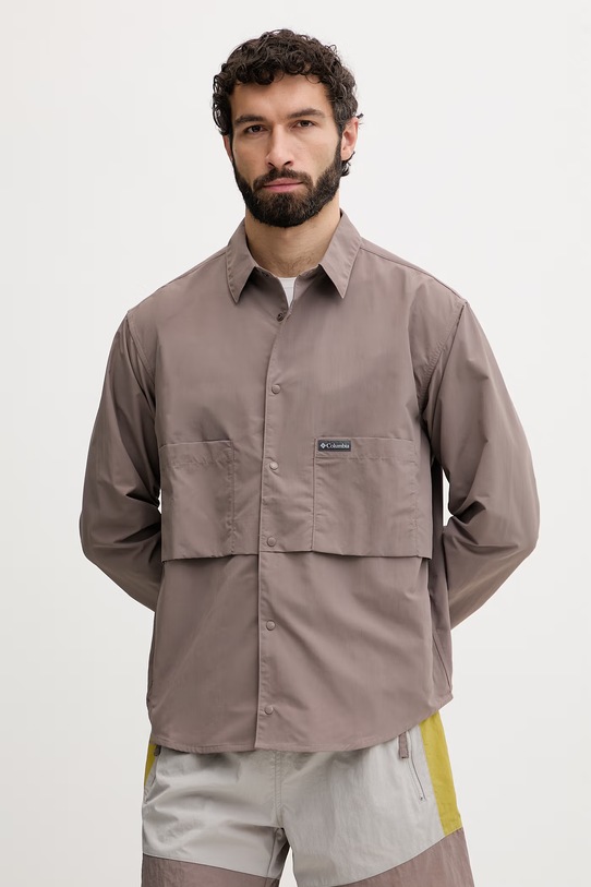Columbia koszula męska Chill Creek brązowy 2157471