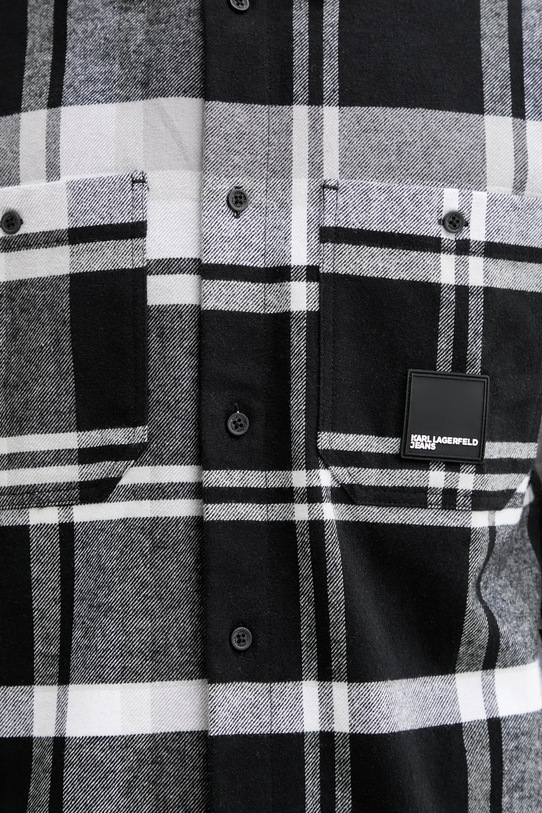 Karl Lagerfeld Jeans koszula bawełniana B1M16010 szary