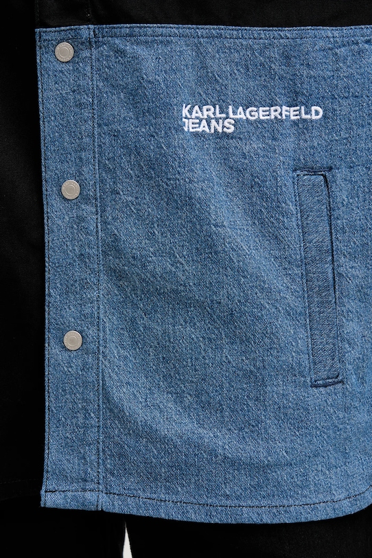 Τζιν πουκάμισο Karl Lagerfeld Jeans B1M16011 μαύρο