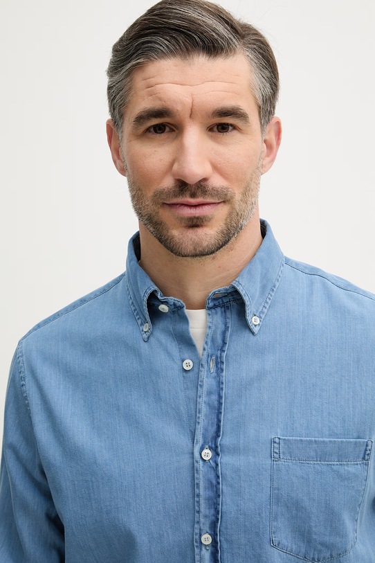 Paul&Shark koszula bawełniana niebieski 99313030