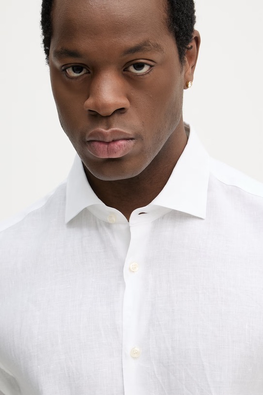 Paul&Shark koszula lniana biały 26413160CF