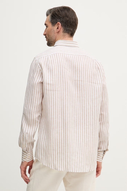 Odzież Paul&Shark koszula lniana 26413162CF beżowy