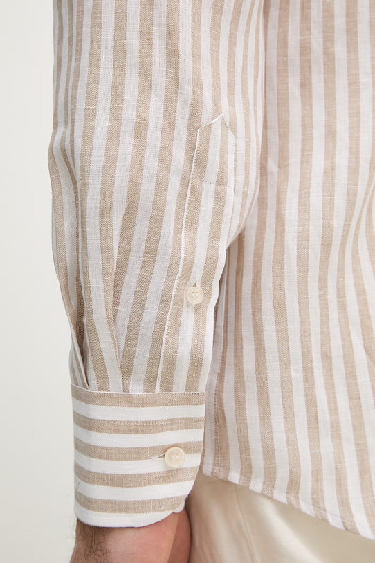 Paul&Shark koszula lniana 26413162CF beżowy