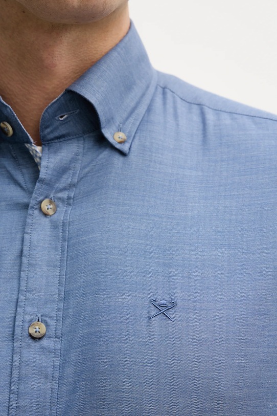 Hackett London koszula bawełniana HM3010548 niebieski