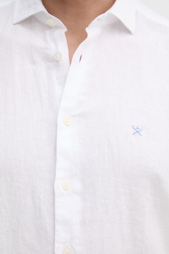 Hackett London koszula lniana HM3010633 biały