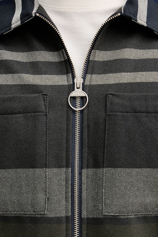 Barbour koszula bawełniana Lannich MOS0343 granatowy