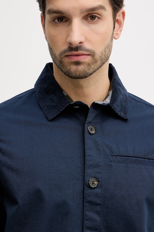 Barbour koszula bawełniana Cole granatowy MOS0411