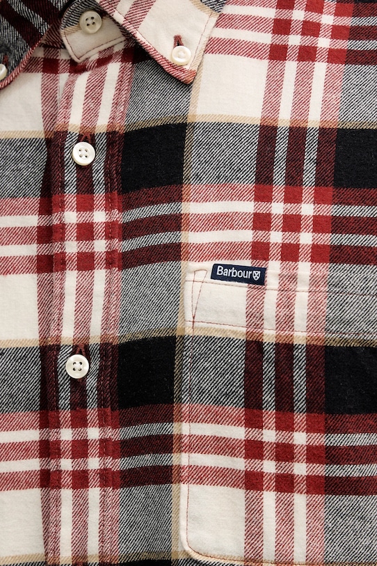 Barbour koszula bawełniana Fallbay MSH5543 czerwony