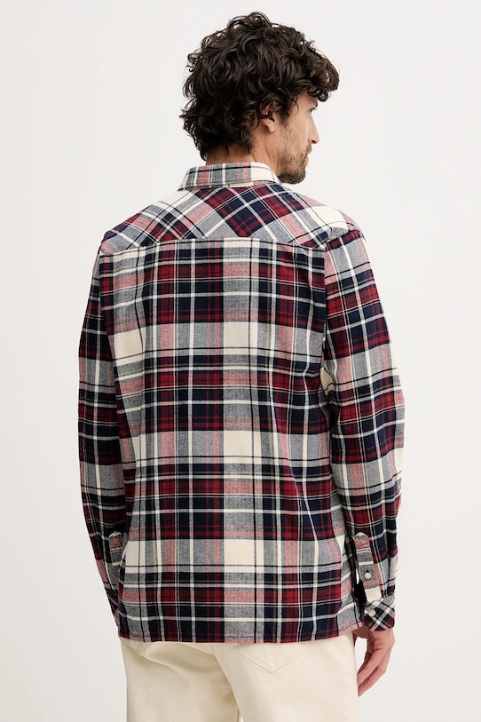 Odzież Barbour koszula bawełniana Malham MSH5650 bordowy