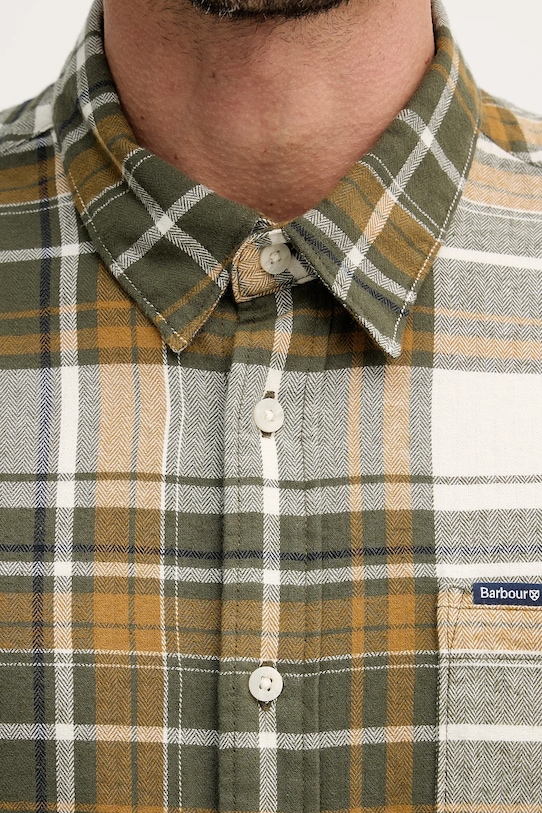 Barbour koszula bawełniana Malham MSH5650 zielony