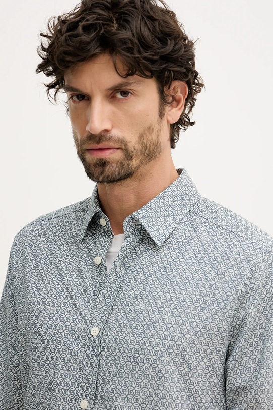 Joop! koszula bawełniana niebieski 30101544