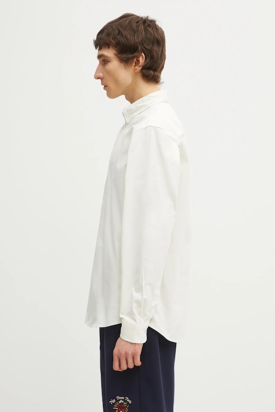 Carhartt WIP koszula bawełniana LS Bolton Shirt I030238.D6GD beżowy SS26