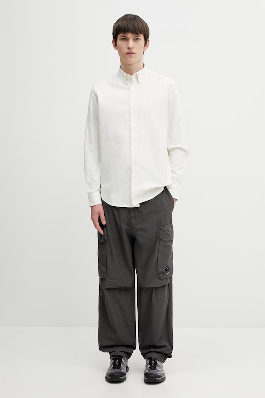 Carhartt WIP koszula bawełniana LS Bolton Shirt I030238.D6GD beżowy