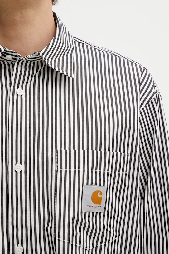 Bavlnená košeľa Carhartt WIP LS Daldry Shirt čierna I035952.3J7XX