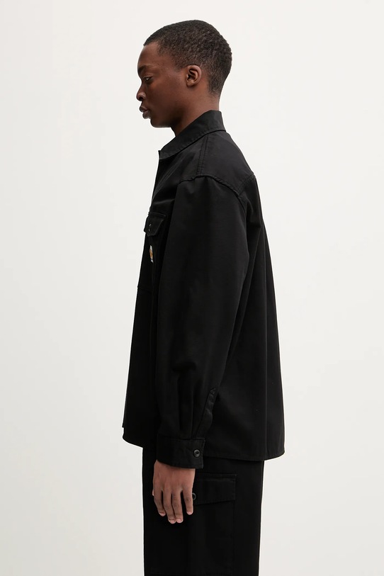 Памучна риза Carhartt WIP Kelly Shirt Jac I036271.8902 черен SS26