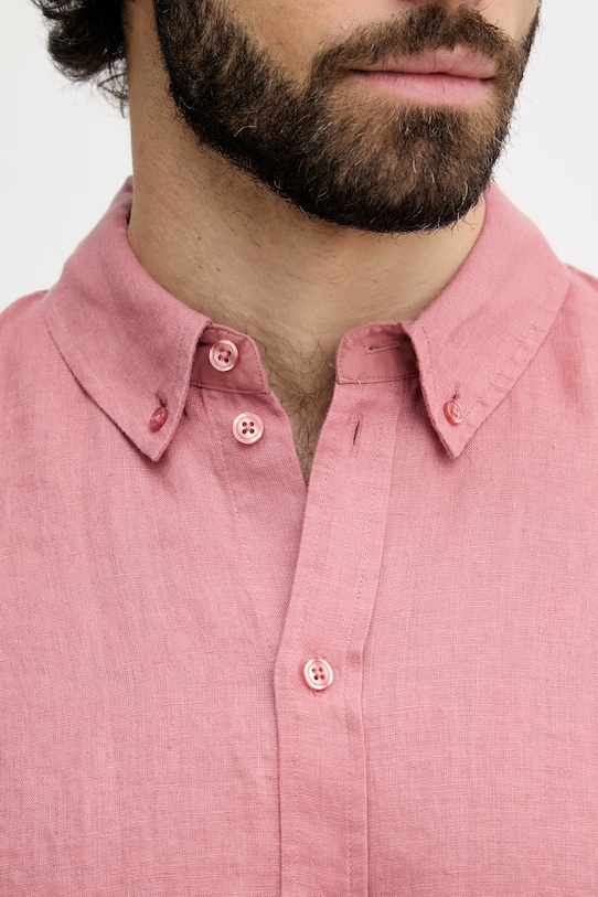 Mos Mosh koszula męska lniana Theo 500970