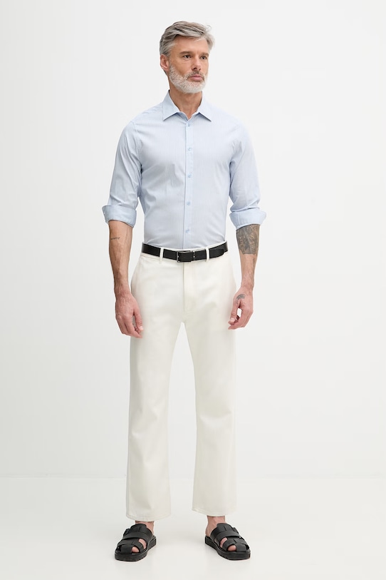 Mos Mosh koszula męska Manny 508160 niebieski SS26