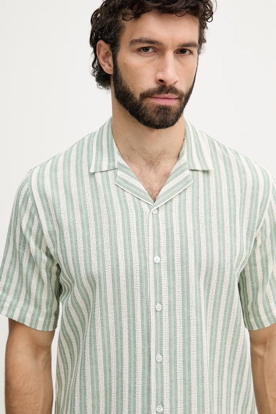 Mos Mosh košeľa pánska s bavlnou Joe zelená 509460