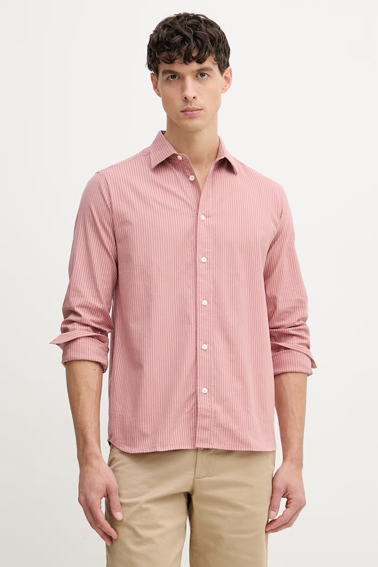 Mos Mosh koszula Marco wzorzyste różowy 508130