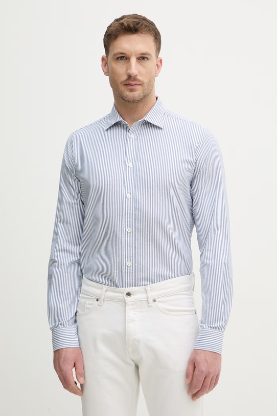 Mos Mosh koszula Marco wzorzyste niebieski 508130