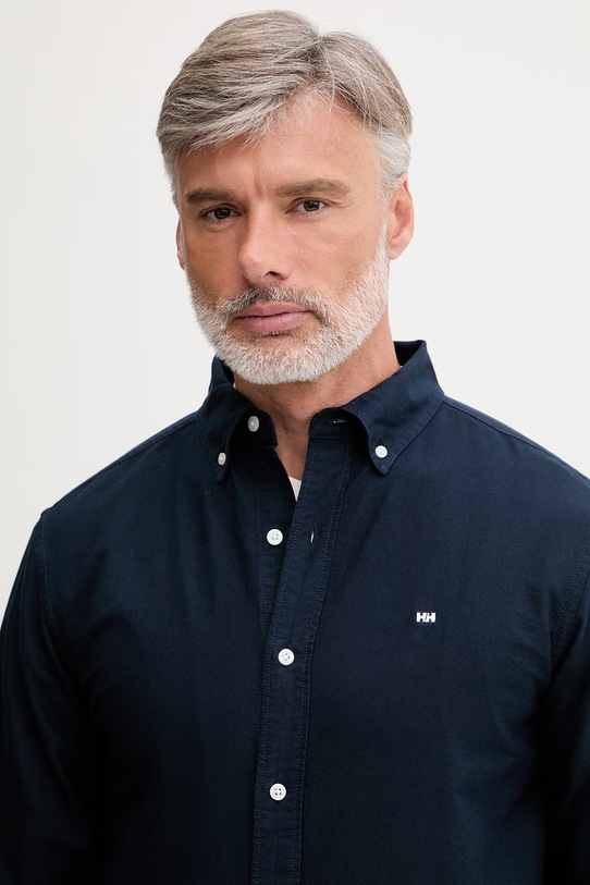 Helly Hansen koszula męska bawełniana SHORE granatowy 54611