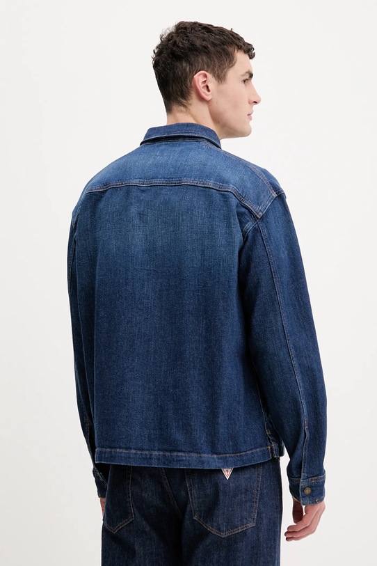 Odzież Guess Jeans koszula jeansowa M6RH51.D002F granatowy